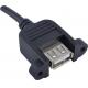Custom Length USB Male To Female Cable Data Line Type Screw Lock For CCD Vision