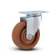 50kg Load Capacity Swivel PU Caster Wheel with Top Plate Size 92*64mm and Ball Bearing