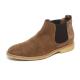 OEM ODM Brown Genuine Leather Mens Casual Chelsea Boots