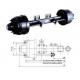 Commercial German Type Semi Trailer Axles Fuwa Round 420X220MM 1840mm