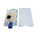 Indoor Wall Mounted FTTH Fiber Optic Terminal Box 2 Core Mini Abs Material White Color