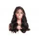 18 Inch Human Lace Front Wigs , Medium Brown Natural Looking Lace Front Wigs