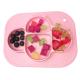 Non Toxic Silicone Baby Tray Bee Shape BPA Free Divided Suction Plate Customized