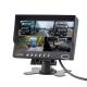Quad Monitoring 7 Inch BUS Camera System With 4 Video Input 172*115*22mm