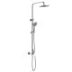 Lifting Sanitary Ware Shower Set With Slide Bar Round Shape Head Shower