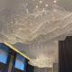 Modern Wave Crystal Chandelier Extra Large Crystal Chandeliers For High Ceilings