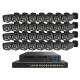 Customized  4K Resolution 32 channel NVR kit 32CH Alarm POE ip Security camera system 8MP with network cable