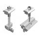 Photovoltaic Mounting Solar Module Clamps , Aluminum PV Solar Panel Mid Clamps