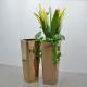 Custom Color Smooth Stainless Steel Flowerpot