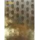 DIN 0.95mm Thk Gold Mirror Etched Stainless Steel Sheet For Exterior