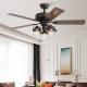 52Inch Crystal Cooling Air Ceiling Fan Light