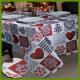Hot selling Chrismas Snowflake n heat kids designs printed table decrational table cloths made of BSCI audited factory i