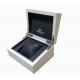 Luxury Watch Gift Box, in High Gloss White Finish, Leather Interior, Removable Pillow for Single Timepiece