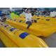 Customized Triple Welding Inflatable Water Toys / Blow Up Double Banana Boat