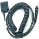 Black RS232 Scanner Cable 3m Coiled With RJ45 Rj48 Rj50 Connectors
