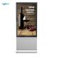 55 inch Silver Android Outdoor Fanless Vertical Digital Totem
