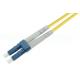 LC Singlemode Fiber Optical Patch Cord Telecom class , Polishing A