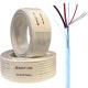 Shielded Alarm Cable 12x0.22mm2 with 7*0.2mm TCCA Drain Wire and White PVC Outer Sheath