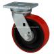 Edl 6 Zinc Plated TPU Caster with Ball Bearing and 750kg Load Capacity 7816-86t
