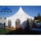 Advertising Pagoda Party Tent With White PVC Window / Sidewall Curtain