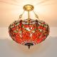 Colorful Tiffany Pendant Lamp Restaurant Dinning Room Lights glass pendant light(WH-TF-50)