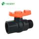 1/2 Inch to 4 Inch PVC Ball Valve Plastic Valve for Drain Water Drainage in White