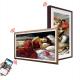 wood frame 21.5 22 inch digital art NFT display photo frame WIFI 4G network Android LCD display for advertising exhibition