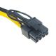 PCIE 8p Asic Miner Parts 8 Pin Psu Cable 2 Port 18 AWG Wire