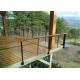 Outdoor / Indoor Stainless Steel Cable Railing , Stainless Steel Stair Balustrade
