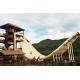 12m Platform Height U - Waving Water Park Slide / Commercial Playground Equipment