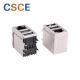 Female 8 Pin Ethernet Rj45 To Usb Adapter PBT Material With Steel / Spcc Shell