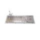PS2 Bilingual Industrial Pc Keyboard , 66 Keys Usb Keyboard With Trackball