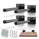 Solid Steel Powder Coating Rustproof Blind Shelf Support Floating Shelf Bracket 6 Steel Rod with 1/2 Diameter