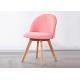 Ergonomic Beech Wood Dining Chair With Suede Cushion And Backrest