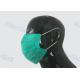 Green Sterile Medical Disposable Face Mask Non Woven Eco Friendly 17.5x9.5cm