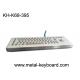 Standalone Stainless Steel Ruggedized Keyboard , Industrial Desktop Keyboard with Trackball