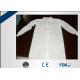 High Tensile Strength Disposable Lab Coats Non Woven Fabric With Two Pockets