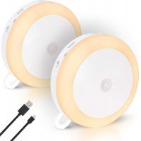 50lm 2800K USB Rechargeable Motion Sensor Light 1W With Hanger