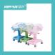 Three Colors Plastic Material Hospital Crib Can Be Raised And Lowered
