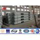 7.5 M Electrical Steel Tubular Utility Power Poles With FRP For Distribution Line