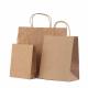 Plain Kraft Biodegradable Brown Paper Bags With Handles