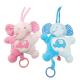 0.2M Pink Blue Infant Plush Toys Peek A Boo Musical Elephant Stuffed Animal PP Cotton