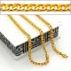 Korean Fishbone chain New Trendy Suitable for men and women Jewelry 18K Real Gold Plated
