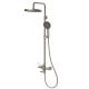 Bathroom Brass Rainfall Shower System Modern 3 Function Hand