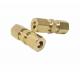 Brass Material CNC Compression Pipe Fittings 1/4'' X 1/4''