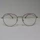 5.2x1.7cm Round Frame Metal Optical Glasses , Silvery Optical Reading Glasses