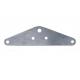 Transmission Line Yoke Plate Silver Coloring Rated Failure Load 100 - 160kN