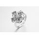 Lotus 925 Sterling Silver CZ Art Deco Rings Mother's Day Present