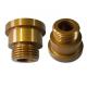 ODM CNC Turning Gold Anodized Metal Aluminum Part Threaded Part For Hardware
