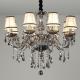 Contemporary E14 Lampholder 240V Silver Luxury Crystal Candle Chandelier